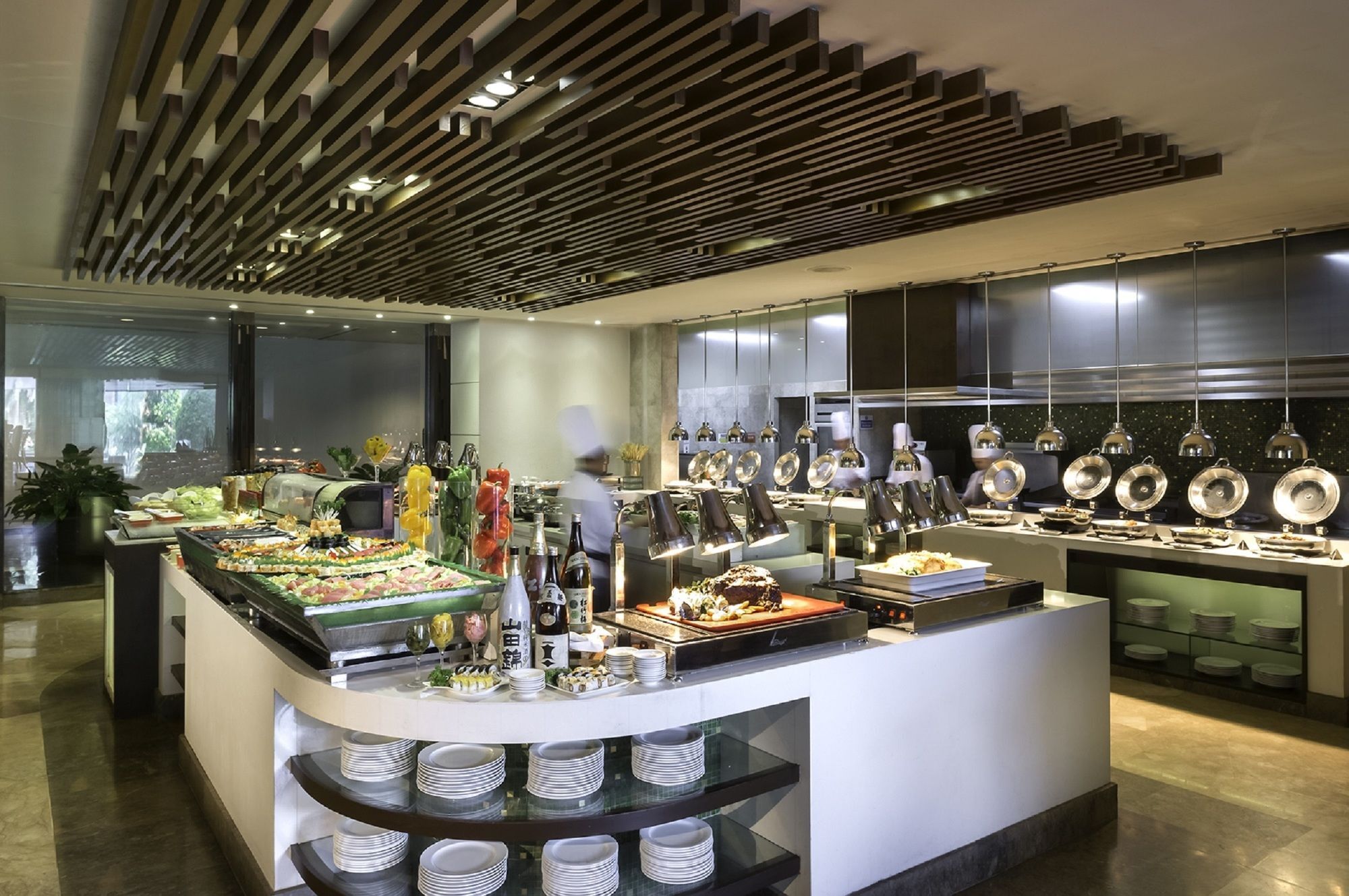 Готель Marco Polo Davao Екстер'єр фото A buffet at a hotel
